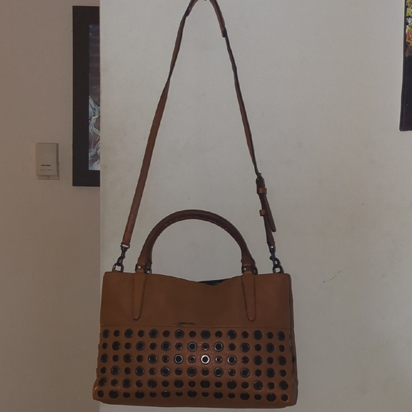 Coach Brown Leather Satchel with Black Accents NOW ONLY $150 - Picture 15 of 16